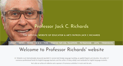 Desktop Screenshot of professorjackrichards.com