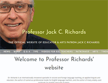 Tablet Screenshot of professorjackrichards.com